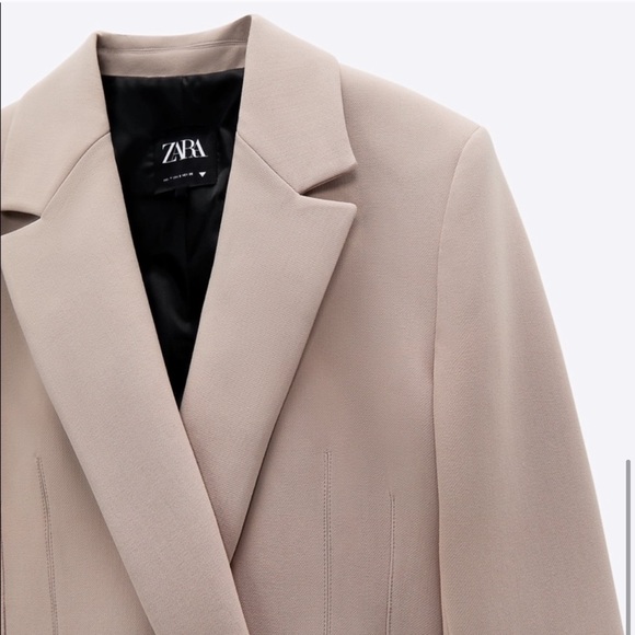 ZARA Crop Blazer Sand - Picture 8 of 9